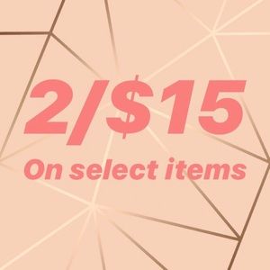 2/$15 SALE